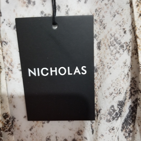 NICHOLAS Animal Print 100% Silk Kimono Duster, OS - Picture 3 of 15